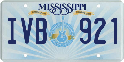MS license plate IVB921