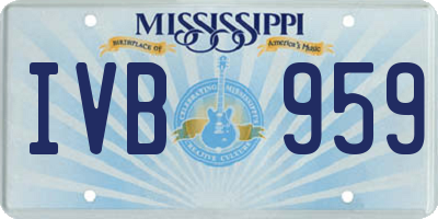 MS license plate IVB959
