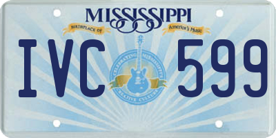 MS license plate IVC599