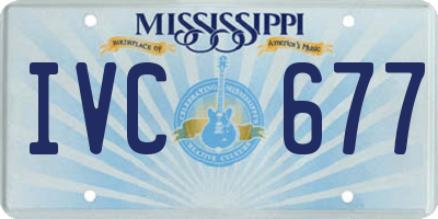 MS license plate IVC677