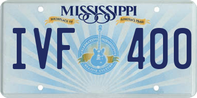 MS license plate IVF400