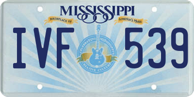 MS license plate IVF539