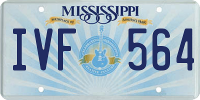 MS license plate IVF564
