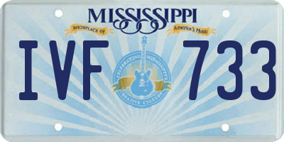 MS license plate IVF733