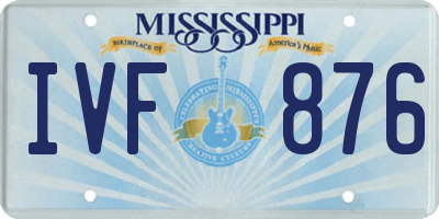 MS license plate IVF876
