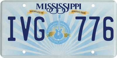 MS license plate IVG776