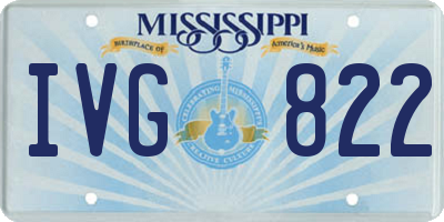 MS license plate IVG822