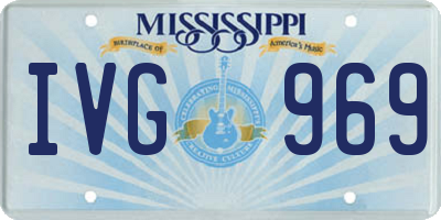 MS license plate IVG969