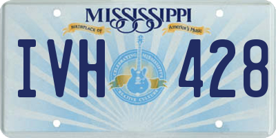 MS license plate IVH428