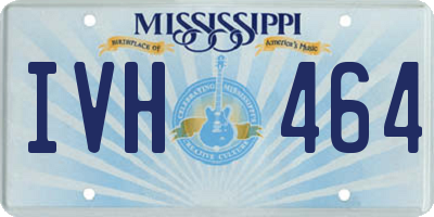 MS license plate IVH464