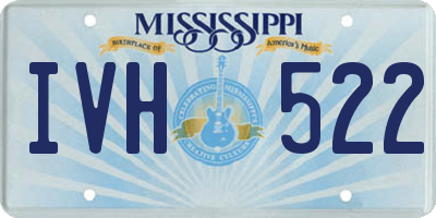 MS license plate IVH522