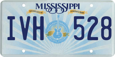 MS license plate IVH528