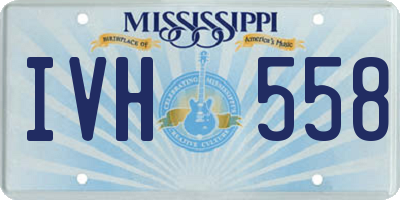 MS license plate IVH558