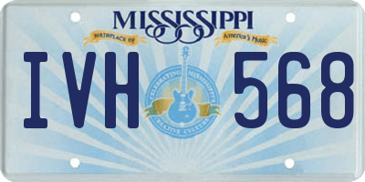 MS license plate IVH568