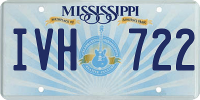 MS license plate IVH722
