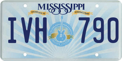 MS license plate IVH790
