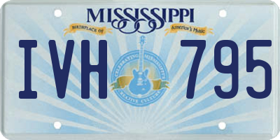 MS license plate IVH795
