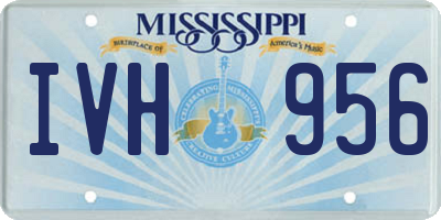 MS license plate IVH956