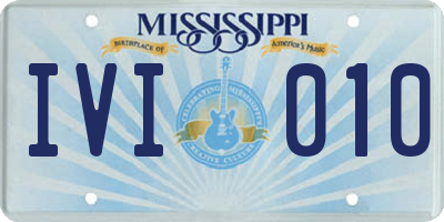 MS license plate IVI010