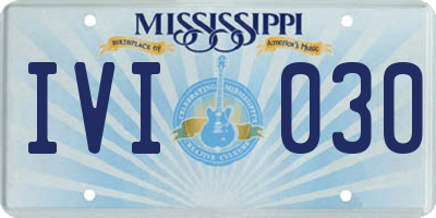 MS license plate IVI030