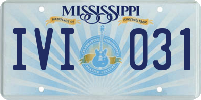 MS license plate IVI031