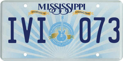 MS license plate IVI073