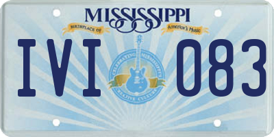 MS license plate IVI083