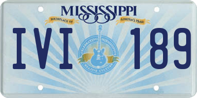 MS license plate IVI189