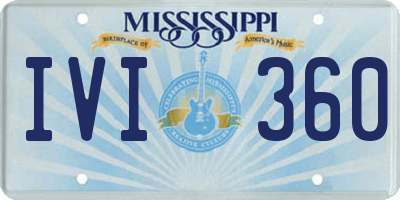 MS license plate IVI360