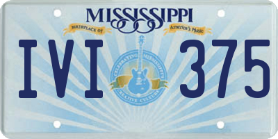 MS license plate IVI375