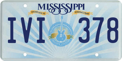 MS license plate IVI378