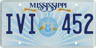 MS license plate IVI452