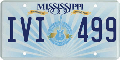 MS license plate IVI499