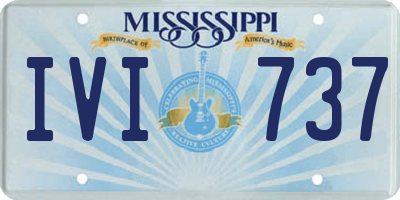 MS license plate IVI737