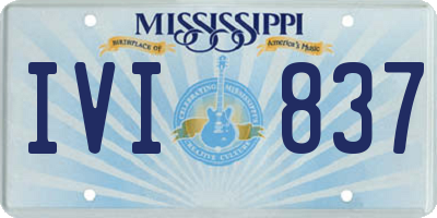 MS license plate IVI837