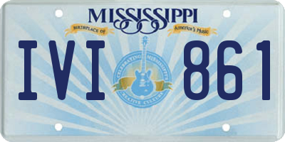 MS license plate IVI861