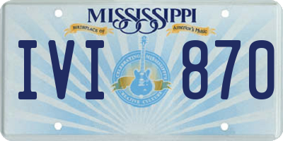 MS license plate IVI870