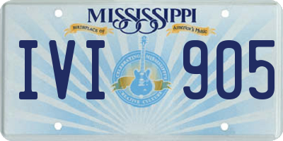 MS license plate IVI905