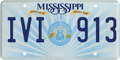 MS license plate IVI913