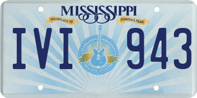 MS license plate IVI943