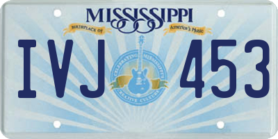 MS license plate IVJ453