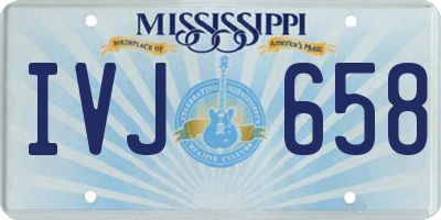 MS license plate IVJ658
