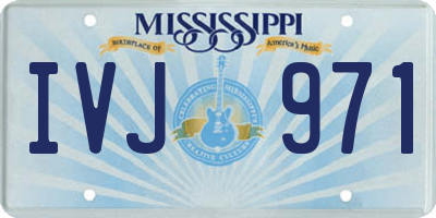 MS license plate IVJ971