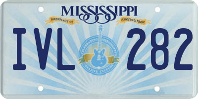 MS license plate IVL282