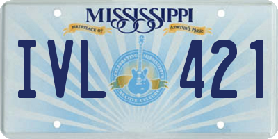 MS license plate IVL421