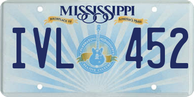 MS license plate IVL452