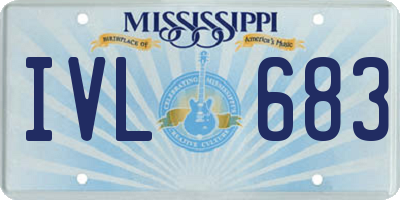 MS license plate IVL683