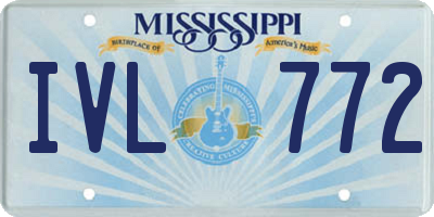 MS license plate IVL772
