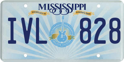 MS license plate IVL828
