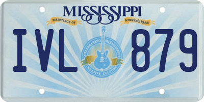 MS license plate IVL879